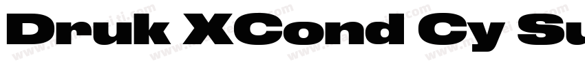 Druk XCond Cy Super字体转换
